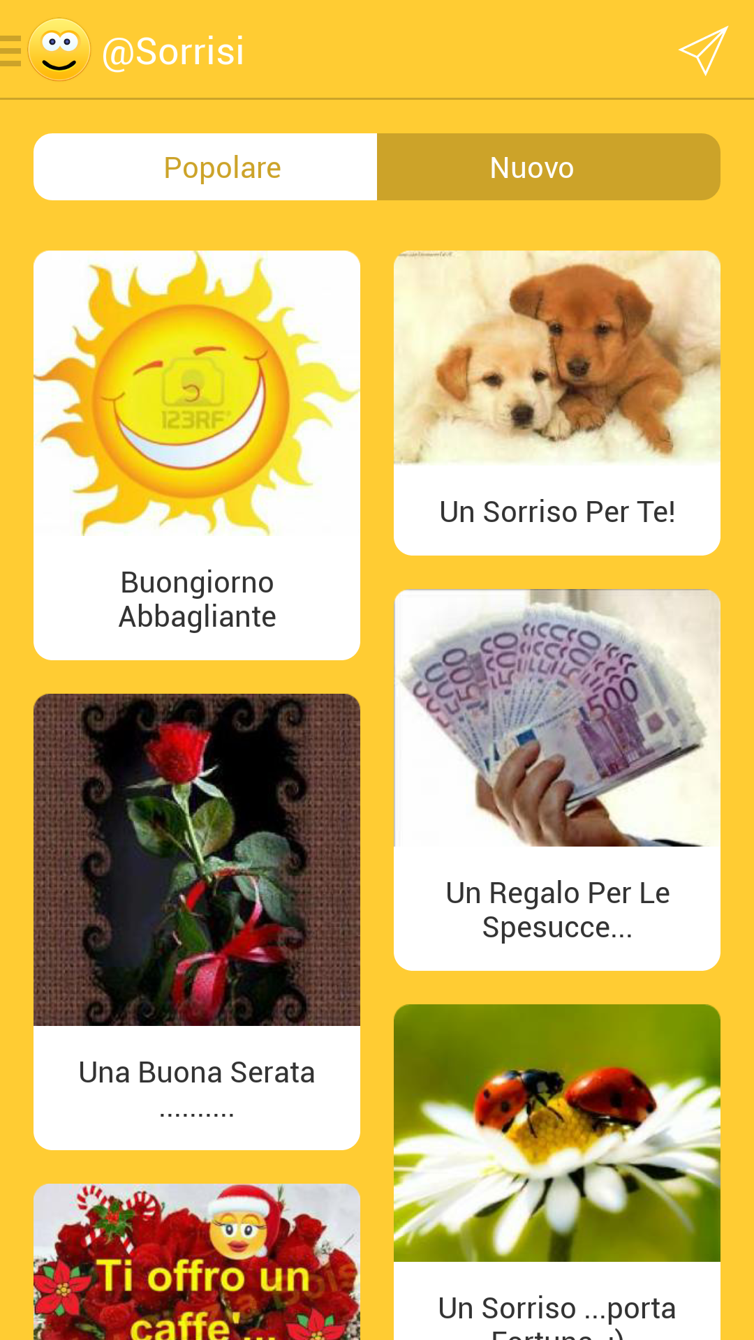 Android application Gifts for Friends screenshort