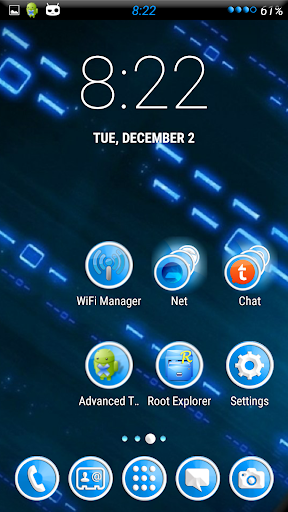 Button Blue CM11 theme Free