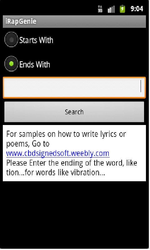 Android application iRapGenie screenshort
