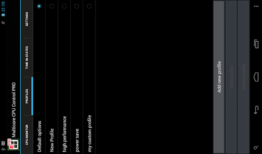 CPU Performance Control PRO - screenshot thumbnail