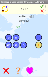 Verbs A1 A2 French - German Screen 2