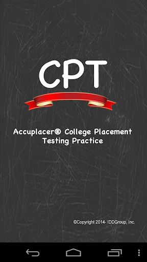 Accuplacer ® CPT College Test