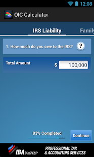 OIC Calculator Screen 2