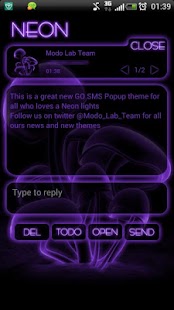 How to get Purple Neon GO Popup theme 1.0 apk for laptop