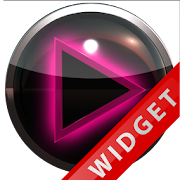 Poweramp Widget Pink Glow