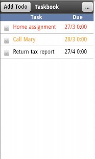 Taskbook Screenshots 1