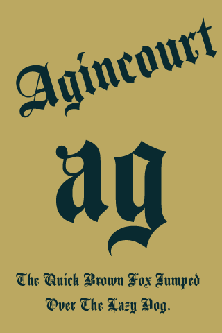 Agincourt FlipFont