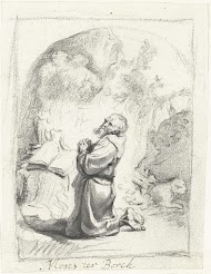 Heilige Hieronymus in gebed