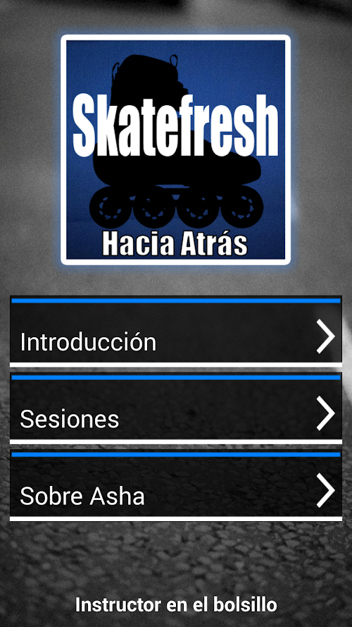 Android application Hacia Atrás screenshort