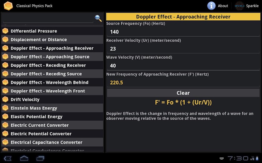 Classical Physics Pack Tablet Screen 2