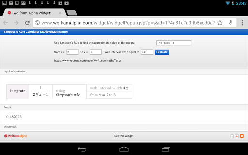 Simpson's Rule Calculator