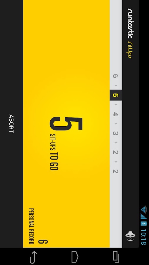    Runtastic Sit-ups & Abs PRO- screenshot  