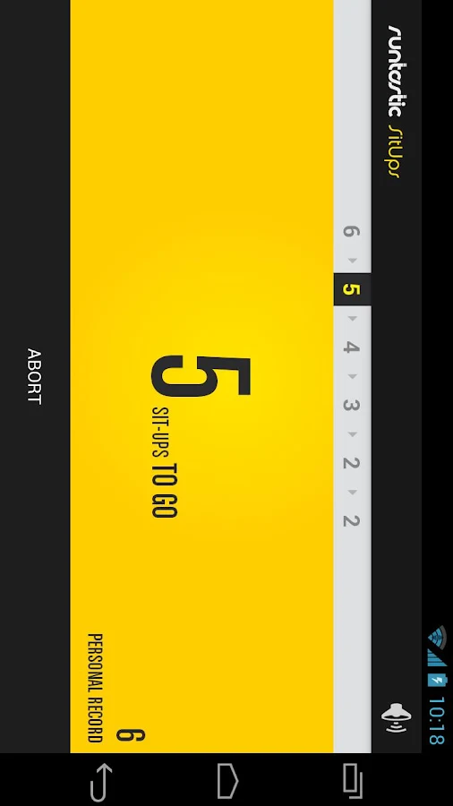 Runtastic Sit-Ups PRO - screenshot