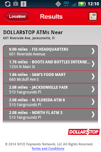 DOLLARSTOP ATM Locator - náhled