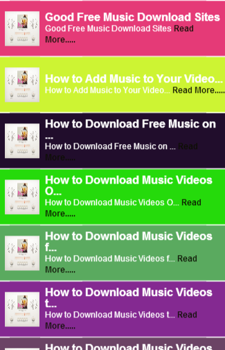 Free Music Video Guide