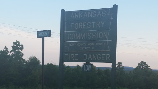Arkansas Forestry Commission Fire Danger Sign