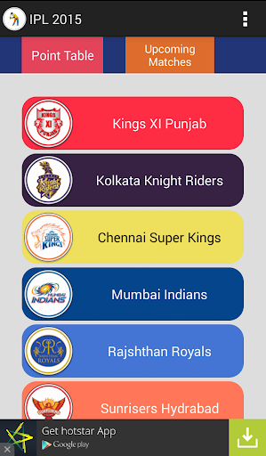 IPL 2015 Schedule