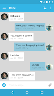 Download EvolveSMS Theme Blue Hang APK