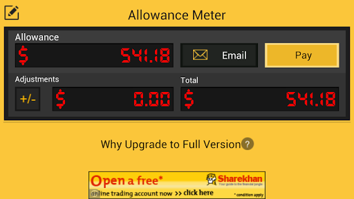 【免費生產應用App】Allowance Meter Free-APP點子