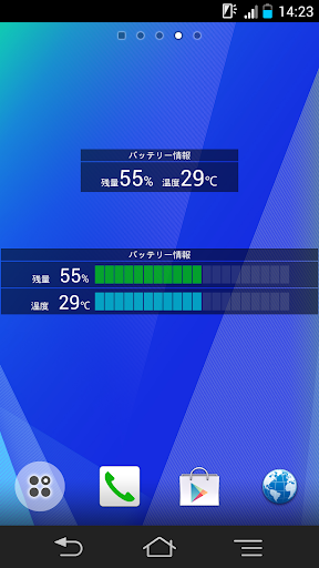 電池の残量と温度