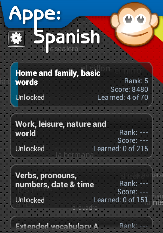 Appe: Spanish Learner game