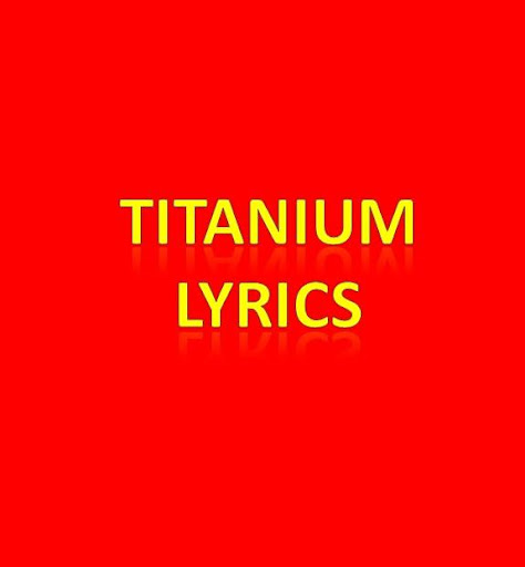 Titanium Lyrics