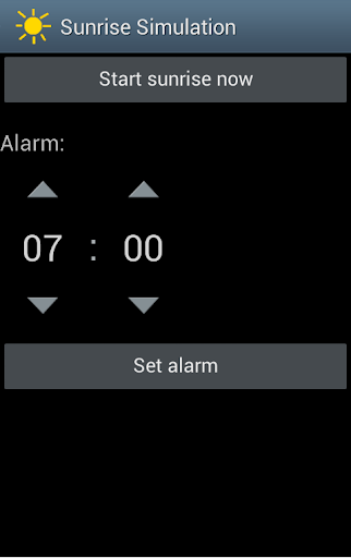 Sunrise Simulation