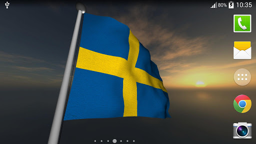 【免費個人化App】Sweden Flag + LWP-APP點子