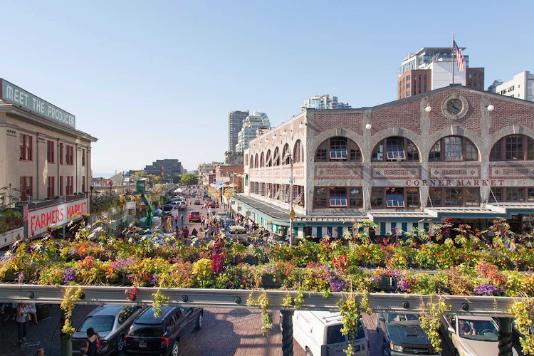 The Pike Place Market area is a great place for people watching any afternoon. 