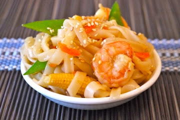 Stir-Fried Shrimp with Rice Noodles