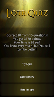 LotR Quiz Screenshots 4