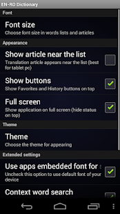 Lastest English Romanian dictionary APK for Android