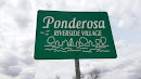 Ponderosa Riverside Village sign
