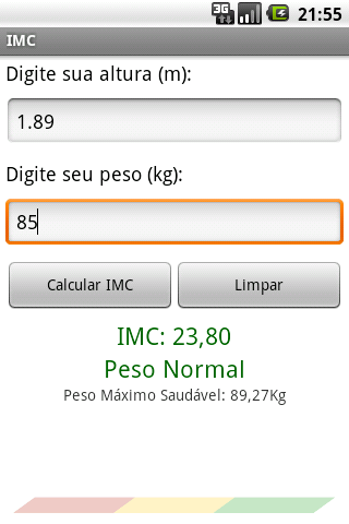 Peso Saudável - IMC