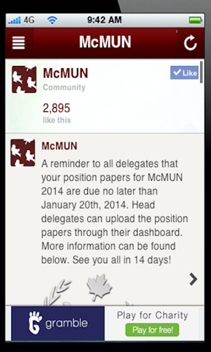 【免費教育App】McMUN 2014-APP點子