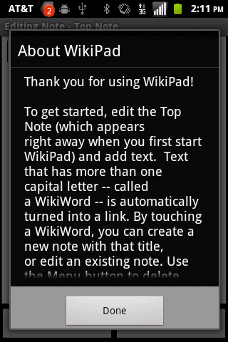 WikiPad