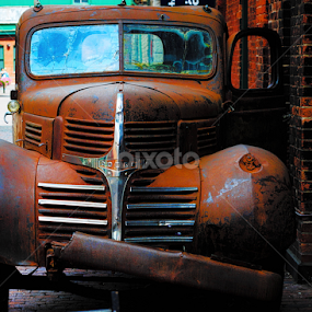 Rusted Out Pick-Up Truck #3 by Dallas Landriault - Transportation Automobiles