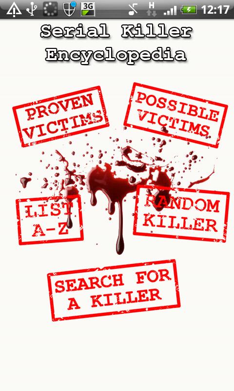 Android application Serial Killer Encyclopedia screenshort