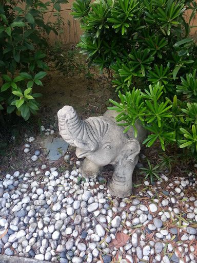 Hiding Tapir Statue
