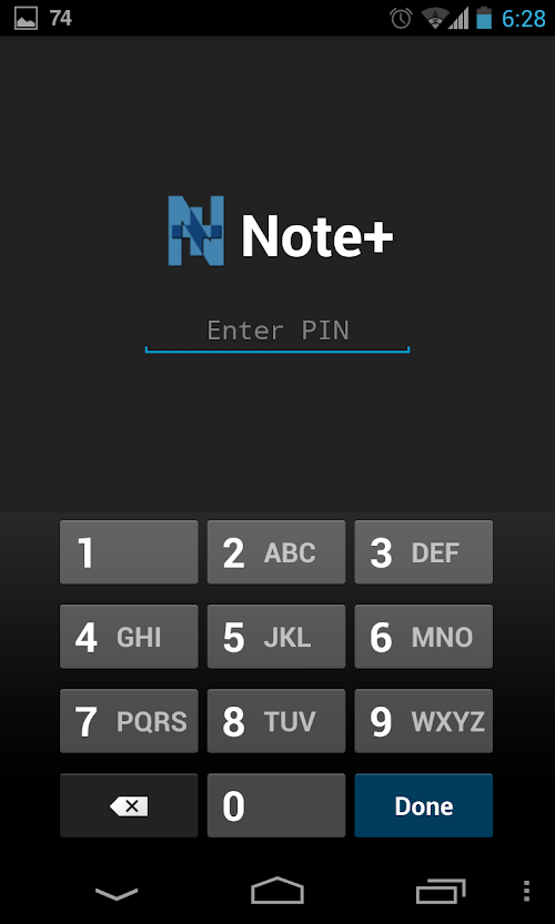 Android application Note+ Premium screenshort