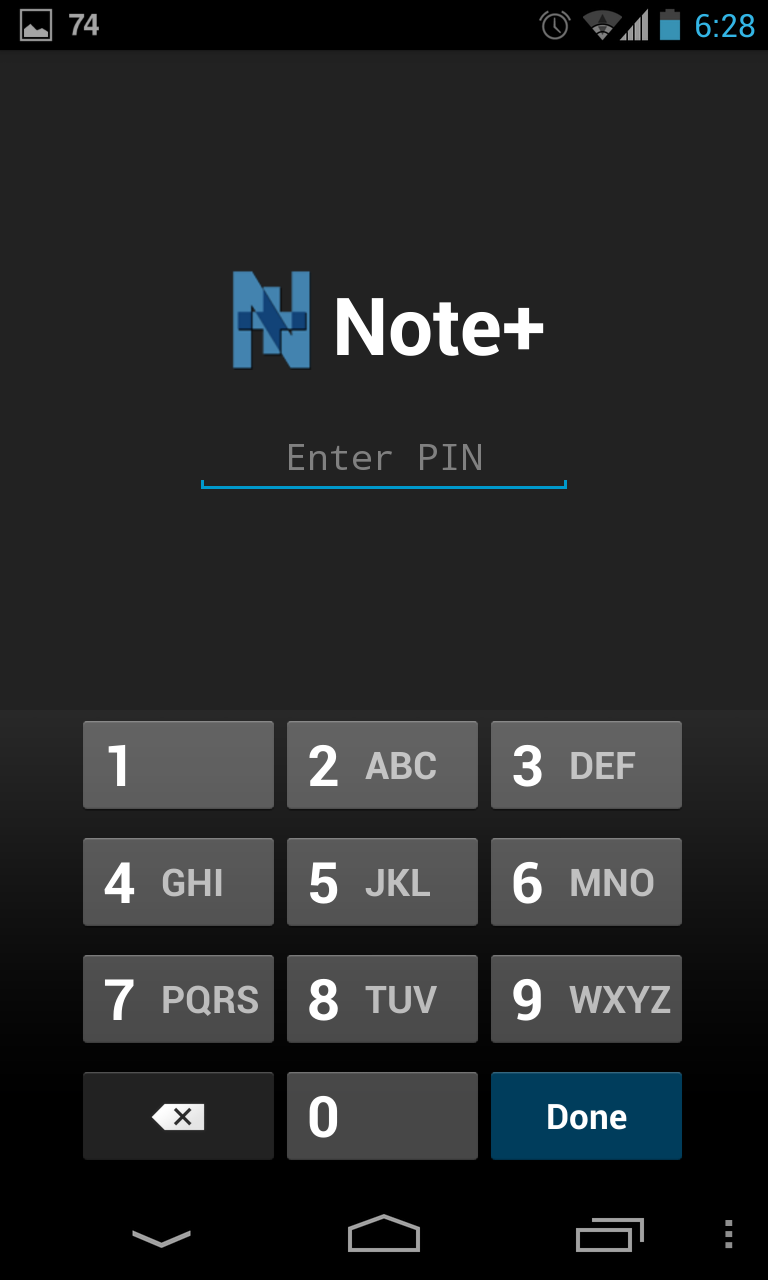 Note+ Premium Screen 1
