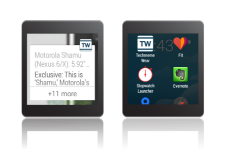 Android application Techmeme Wear screenshort