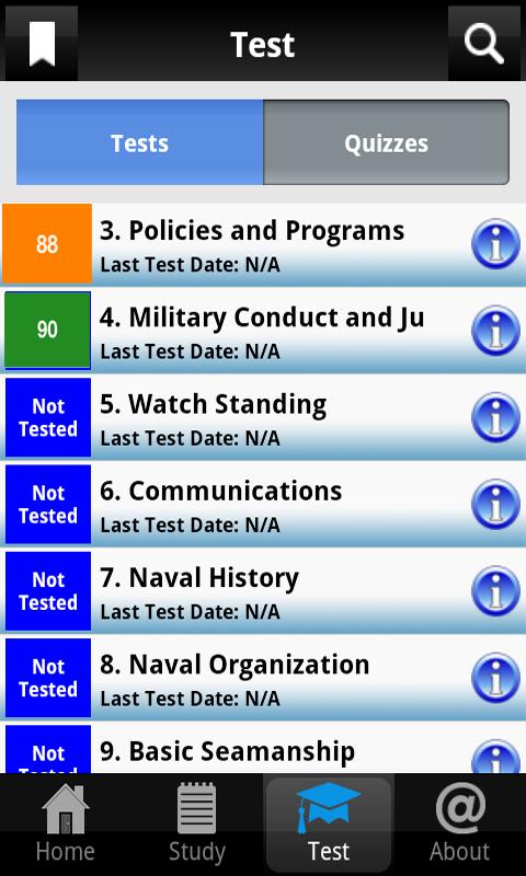 US Navy PMK Pro Study Guide Screen 3