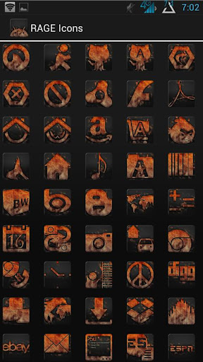 Rage Icons Fire Theme