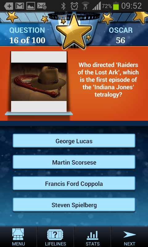 Genius Movies Quiz Screen 2