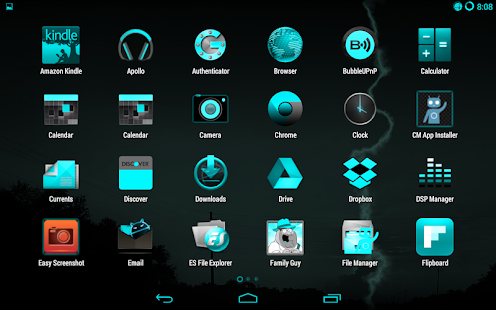 ElectricCyan CM11 Theme - screenshot thumbnail