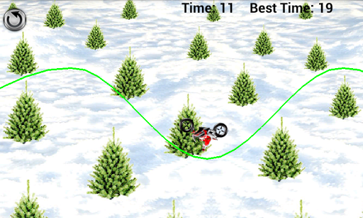 Santa Snow Bike Rider