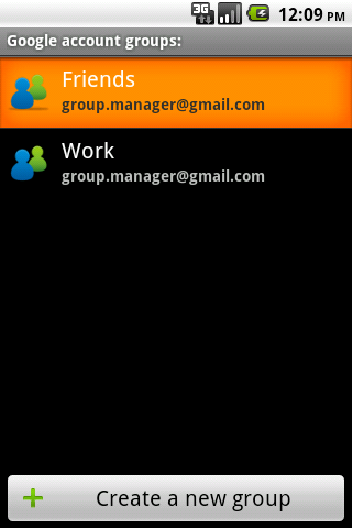 Android application GroupManager Ad Free screenshort