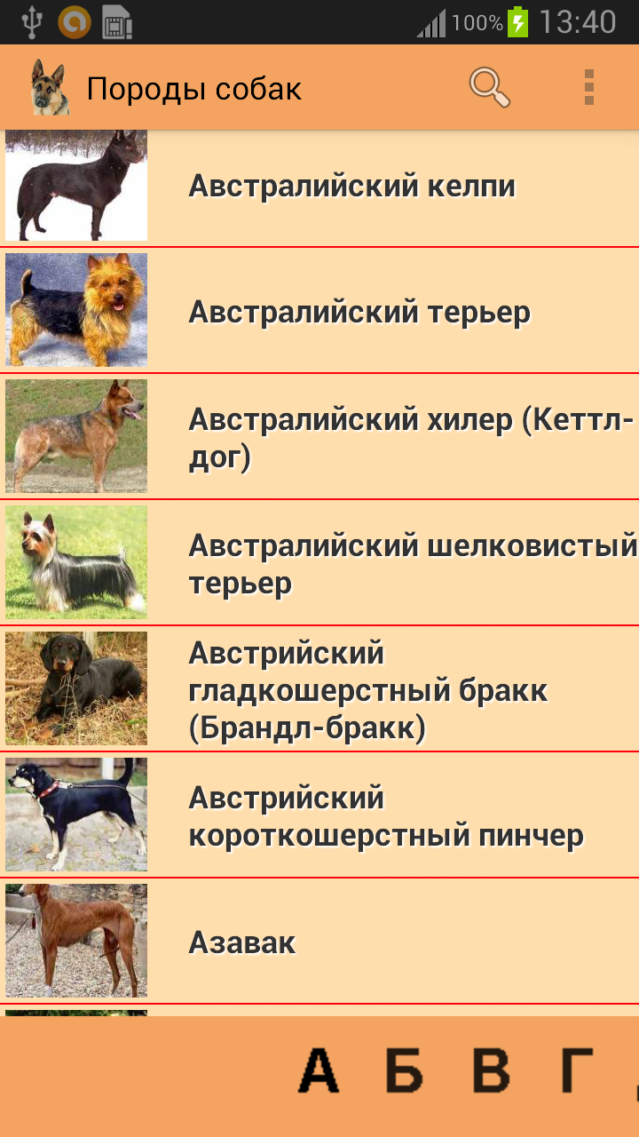 Породы собак (Премиум) Screen 1
