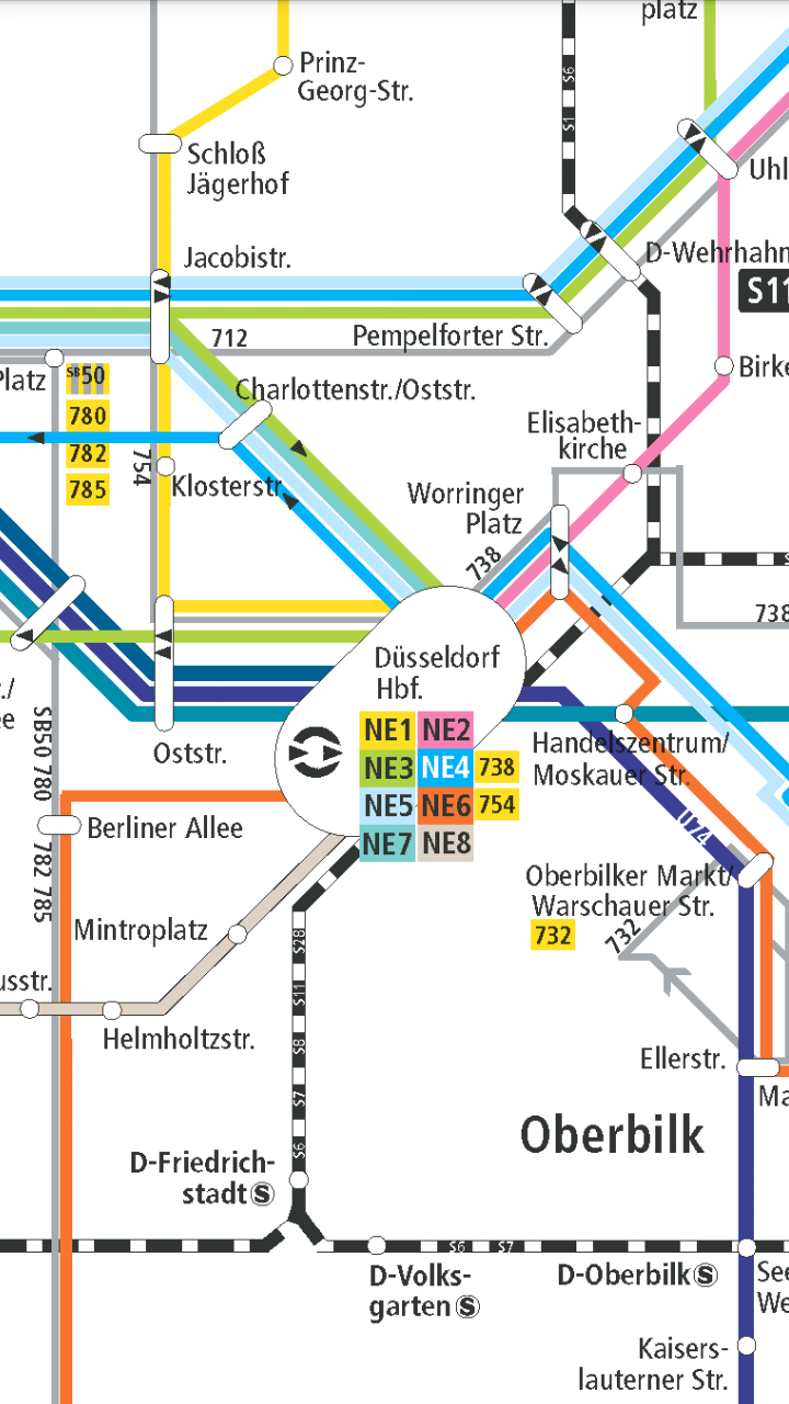 Düsseldorf PublicTransport Pro Screen 3
